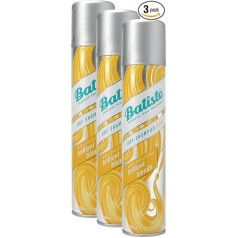 Batiste sausais šampūns mirdzoši blondiem matiem ar krāsas nokrāsu, svaigiem matiem visiem matu tipiem, 3 iepakojumi (2 + 1), 3 x 200 ml