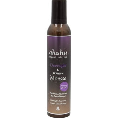 ahuhu Organic Hair Care Overnight Refresh Mousse 300 ml I sausās šampūna putas I Mind & Soul Scent I ar organisko lavandas ūdeni