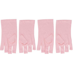 UV-Schutz-Nagel-Gel-Maniküre-, Fingerloser Hautschutz, Wiederverwendbar, Dehnbar, Waschbar, Rosa Nagel-UV-, Geeignet für Outdoor-Aktivitäten