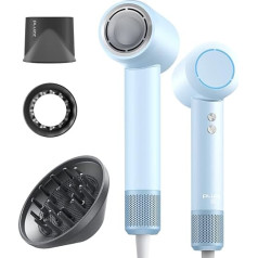 PLUZZ Haartrockner Hair SE, Haartrockner mit hoher Geschwindigkeit mit negativen Ionen, bürstenloser Motor 110.000 U/min, für schnelles Trocknen, kompakt, 1600 W, professionell