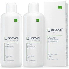preval® Eļļas vanna, mitrinoša emulsijas vanna sausai un jutīgai ādai (1 litrs)