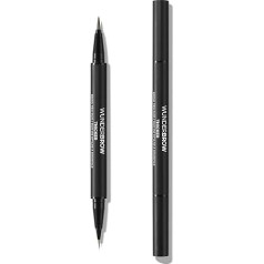 Wunderbrow Duo Brunette Thick Eyebrow Pencil, abpusēji precīzs acu zīmulis, nesatur nekaitīgs, vegānisks, uzacu zīmulis, ilgnoturīgs, ūdensnoturīgs, dabīgs izskats