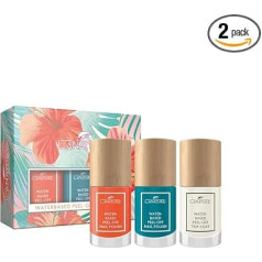 LaNature ūdens bāzes nagu laka Vegan ūdens bāzes noņemama nagu laka - divu krāsu komplekts, ieskaitot virsējo pārklājumu - Hawaiian Sunset