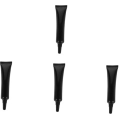 FOMIYES 4 Stück Nackte Flasche Abdichten Blanker Nagel-spezialkleber Nagel-maniküre-kleber Maniküre-versorgung Nagellack Nagelkleber Aufdrücken Dichtkleber Nagel Kleben Black Plastik