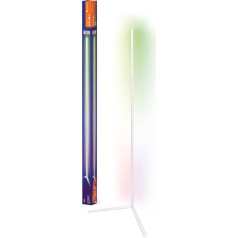 Ledvance Smart+ WiFi LED stūra stāvlampa, 140 cm, balta, 14 W, 1170 lm, regulējama balta un krāsaina gaisma, regulējama, DIY un mūzikas ritma funkcija, ilgs kalpošanas laiks, ar lietotni vadāma, 2700-6500 K