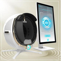 Sejas analizatora ierīce/Profession Intelligent Imager Face Skin SMS Scanner 3D Face Skin Camera Colour Analyzer Machine Facial Treatment, White-MJ-21.5 Inches