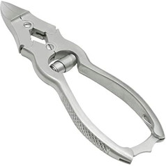 Übersetzungszange Pedikīra nagu naglām 16 cm ar speciālu dubulto konsolveida instrumentu Lecihten Hard Nails griešanai Nerūsējošā tērauda rievots rokturis, ieskaitot aizsargvāciņu