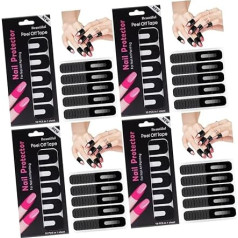 400 loksnes Nail Art Anti Spill Uzlīmes Nagu līmes Nagu mākslas uzlīmes Nagu mākslas uzlīmes Nagu mākslas instrumenti Nagu aizsardzība gēla poļu akcenta folijai Gel Nail N Nagu aizsardzība Uzlīmes Nagu kopšanas rīki WOONEKY