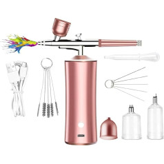 Tragbares Kit mit Kompressor, wiederaufladbares Handheld-Set für Nagelkunst-Enthusiasten, Luftdruck-Make-up