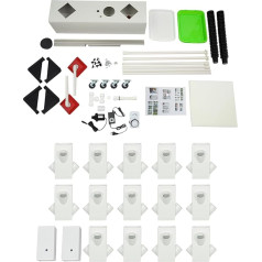 Weiß Hydroponisches Anbauset, Boden Stehend Hydroponics vertikālās audzēšanas komplekts Pflanzer Keimung Kit, für Garten Büro Balkon 80 * 20 * 165cm