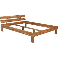 ‎Staboos Staboos Jule Buka masīvkoka gulta - dažāda izmēra gultas rāmis - vienvietīga vai divvietīga gulta - eļļotas gultas - masīvkoka gulta - 200 x 200 cm