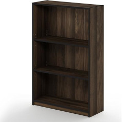Furinno JAYA vienkāršs grāmatu plaukts, Kolumbijas valrieksts, 24,13 x 62,23 x 102,36 cm