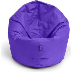 Bubibag Sēdekļa spilvens ar EPS polistirola pildījumu, 32 krāsas, grīdas spilvens, krēsls, dīvāns (100 cm, violets)
