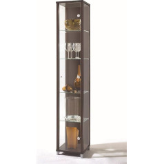 Möbelando Berlin III stikla vitrīna Pastāvīgā vitrīna Wenge Decor