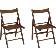 Liberoshopping.eu - La Tua Casa In Un Clik Koka saliekamais krēsls, kas ietaupa vietu (riekstkoks, 2 gab.)
