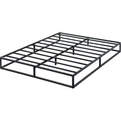 ‎Olee Sleep Olee sleep 22 cm moderns metāla platformas gultas rāmis / Metāla gultas rāmis / Tērauda redeļu rāmis / Matrača rāmis / Nav nepieciešama atspere / 140 x 200 cm / Pilns / Melns