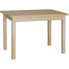 K Koma koma Ēdamgalds Virtuves galds Masīvkoka priedes restorāns 50 x 70 cm Lakots priedes galds