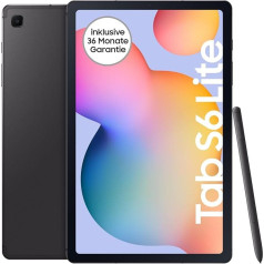 Samsung Galaxy Tab S6 Lite (2024) Android planšetdators, 10,4 collu TFT displejs, 64 GB atmiņa, WiFi, ar S Pen, Oksfordas pelēks, iekļauta 36 mēnešu garantija