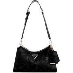 GUESS Damen Cresidia Top Zip plecu soma Schultertasche, ar aizmugurējo rāvējslēdzēju, aizmugurē