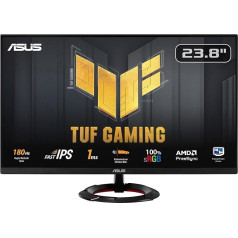 ASUS TUF Gaming VG249Q3R - 24 collu Full HD monitors - 180 Hz, 1 ms GtG, FreeSync Premium, Adaptive Sync, ELMB, GameFast ievade - Fast IPS panelis, 16:9, 1920x1080, DisplayPort, HDMI, skaļrunis