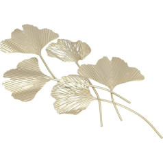 Metāla sienas dekori Dzelzs imitēts 3D Ginkgo lapas Ginkgo lapu sienas dekori Piekaramais dekors Sienas skulptūra dzīvojamā istaba birojam