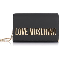 Love Moschino sieviešu plecu soma, melna, viens izmērs, melna