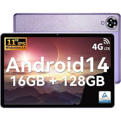 OUKITEL OT11 Planšetdators 11 collu Android 14 Tablet 16GB RAM + 128GB ROM (1TB TF), planšetdatora skārienekrāna procesors ar 8 kodoliem, 2.4G/5.0G WiFi6 │ 5MP + 13MP │ 8000mAh │ BT5.0 │ GMS Certified │ 2 in 1