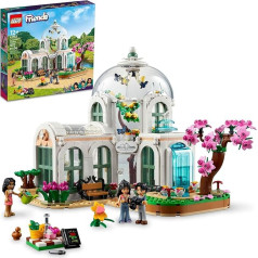 LEGO Friends Botāniskais dārzs 41757 konstruktoru komplekts, radošs projekts bērniem vecumā no 12 gadiem, detalizētas siltumnīcas skatuves būvēšana un attēlošana, dāvana bērniem un pieaugušajiem.