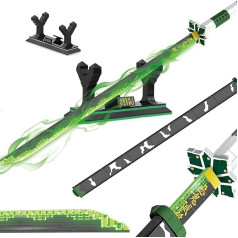 Demon Slayer Sword Building Blocks Kit, 710 gabali Sanemi Sword Building Block ar makstu un statīvu, Anime Fan Cosplay Swords Katana Samurai Model Toy, idejas dāvanas bērniem un pieaugušajiem (A)