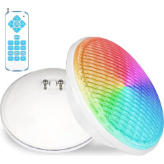 KWODE 54 W RGB baseina apgaismojums, Par56 baseina lukturis ar tālvadības pulti, LED baseina lampa IP68 ūdensizturīga, 12 V AC/DC