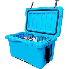 Angelausrüstung, Angelrolle Aufbewahrungsbox, Angelausrüstung Aufbewahrungsbox, geeignet für Camping und Angeln (Blau)