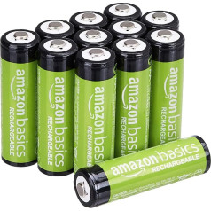 Amazon Basics AA NiMh uzlādējamās baterijas 2000mAh 12 iepakojumā ar iepriekšēju uzlādi