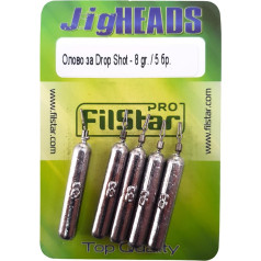 PRO FILSTAR Drop Shot Lead Set, 5 gabali, 8 g, Dropshot Lead, Makšķerēšanas atsvari, Makšķerēšanas atsvari, Makšķerēšanas atsvari, Jig Heads, Makšķerēšanas atsvari, Makšķerēšanas komplekts, Makšķerēšanas atsvari, Bullet Lead, Makš