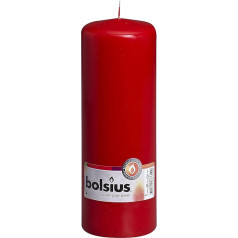 Bolsius āra/ iekštelpu stabu sveces 200x70 mm - Sarkanā krāsā