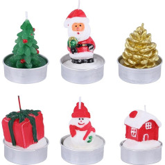 Belle Vous Candle Gift Set of 6 - sveču komplekts sievietēm Ziemassvētkiem, dzimšanas dienai un Mātes dienai - parafīna dekoratīvās sveces mājai - dāvana sievietēm - sveču komplekts