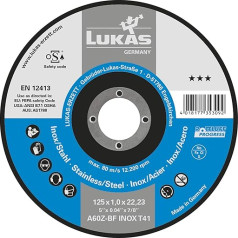 LUKAS Progress griešanas disks taisnas formas 230 x 2,5 x 22,23 mm, 25 gab. iepakojumā