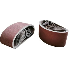 10 Stück Schleifbänder for Bandschleifer, Schleifbänder Aluminiumoxid 7,6 x 45,7 cm, Schleifbänder P36-600, breiter Körnungsbereich(36)