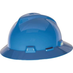 MSA 10058320 V- Gard Rievota pilna loka cepure, 1 pieskāriena piekare, zila