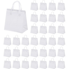 sourcing map Isolierte Taschen zum Mitnehmen, isolierte Einweg-Lunch-Taschen, Einweg-Kühltaschen für heiße und kalte Speisen, weiß, 9.4