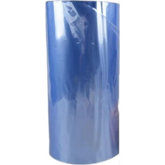 TSALON PVC saraušanās plēve, caurspīdīga, membrāna, plastmasa, kosmētika, grāmatu kaste, apavi, iepakojums, kanniņas, termoizturīgas caurules, caurspīdīgs cilindrs (krāsa: 60 cm platums, izmērs: 30 metri)