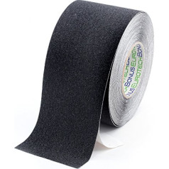 BONUS Eurotech 1bl43.00.0100/018 pretslīdes lente uz akrila bāzes, lente PVC plēvei, garums 18 x platums 100 mm x biezums 0,70 mm, melnā krāsā