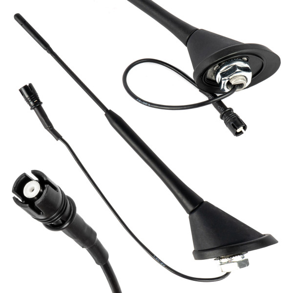 Universāls auto antenas sikspārņa masts ar pastiprinātāju raku-2 ant10 -04154