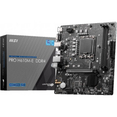 Pamatplate pro h610m-e s1700 ddr4 hdmi m.2 matx