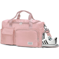 Feelhap Sporta soma Sieviešu ceļojumu soma vīriešiem, bagāžas soma Liela nedēļas nogales fitnesa soma ar apavu nodalījumu un mitru nodalījumu, ūdensnecaurlaidīga brīvdienu soma, mācību soma, sporta somas vīriešiem un sievietēm,