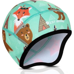 ICOCOPRO Velosipēdu cepure Ziema Bērnu ziemas cepure Velosipēdu cepure zem ķiveres Sporta cepure Ķiveres bāzes cepure Velosipēdu siltā cepure Vēja necaurlaidīga velosipēdu cepure Skrējiena cepure Bērni Unisex visām āra aktivitātēm