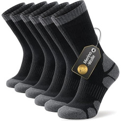 Alaplus Merino zeķes Profesionālās termiskās zeķes Pārgājienu zeķes Siltās zeķes Vīrieši Austrālija Wolly polsterētas Trekking zeķes Ziemas sporta zeķes Kokvilnas elpojošas skriešanas zeķes 3 pāri