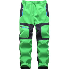 Yenwits Bērnu Softshell oderētas slēpošanas bikses, ūdensnecaurlaidīgas termo bikses, pārgājienu bikses, treka bikses, sniega bikses, ziemas āra bikses, kargo bikses zēniem un meitenēm