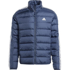 adidas Essentials Vīriešu 3 svītru dūnu jaka ar vieglām svītrām