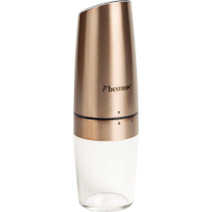 Bestron elektriskā garšvielu dzirnaviņas ar LED apgaismojumu, pilnībā automātiska palaišanas un apturēšanas funkcija, keramikas dzirnaviņas, krāsa: Vara