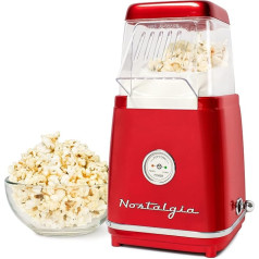 Nostalgia CLHAP12 Classic Retro karstā gaisa popkorna pagatavošanas ierīce 85g
